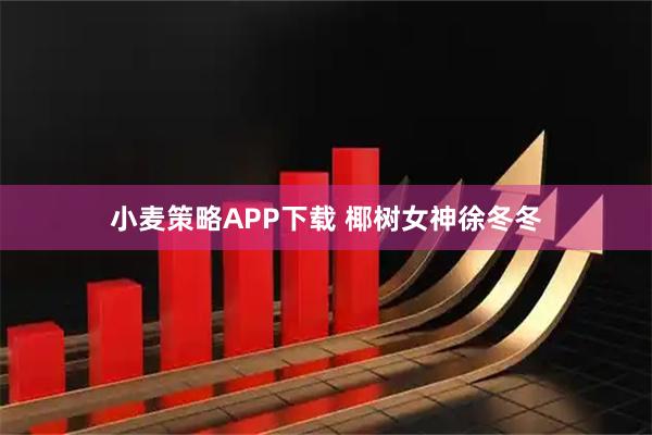 小麦策略APP下载 椰树女神徐冬冬