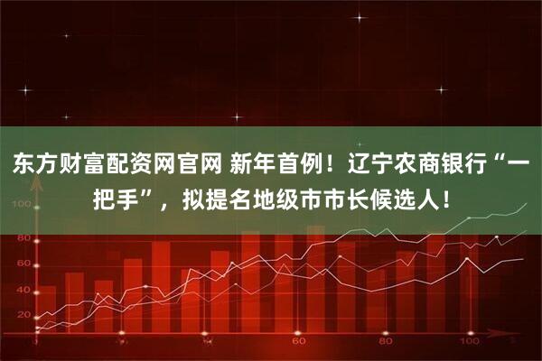 东方财富配资网官网 新年首例！辽宁农商银行“一把手”，拟提名地级市市长候选人！
